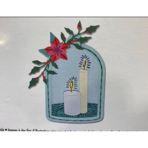 Sizzix Framelits w/Stamps Die Cutting Set-Candle Jar - Picture 2 of 3